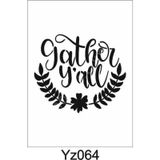 Yazı Desenler Stencil Şablon (25x25) Yz-064