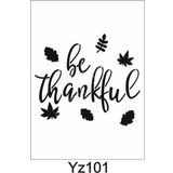 Yazı Desenler Stencil Şablon (25x25) Yz-101