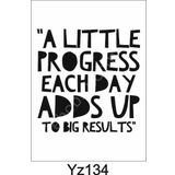 Yazı Desenler Stencil Şablon (25x25) Yz-134
