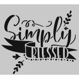 Yazı Desenler Stencil Şablon (25x25) YZ-277