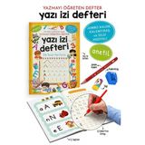 Yazı İzi Defteri - Yazmayı Öğreten Defter - Jumbo Kalem, Kalemtıraş ve Silgi Hediyeli