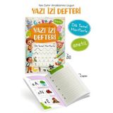 Yazı İzi Defteri -Yeni Satır Aralıklarına Uygun - Dik Temel Harflerle - Anetil