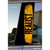 Yazı Oto Folyo Kaplama - Yan Kapı Sticker - 2Adet Set Tuning Modifiye Yapıştırma