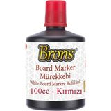 Yazı Tahta Kalem Mürekkebi 100 ml 1 Adet Brons Tahta Kalemi Mürekkebi Kolay Silinebilir 100 gr Okul Sınıf - Kırmızı