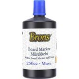Yazı Tahta Kalem Mürekkebi 250 ml 1 Adet Brons Tahta Kalemi Mürekkebi Kolay Silinebilir 250 gr Okul Sınıf - Mavi - Standart - 100 ml