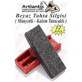 Yazı Tahta Silgisi Plastik Mıknatıslı 12 Adet Beyaz Yazı Tahtası Silgisi Manyetik Kaliteli Keçe Uçlu Silgi Okul Sınıf