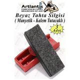 Yazı Tahta Silgisi Plastik Mıknatıslı 3 Adet Beyaz Yazı Tahtası Silgisi Manyetik Kaliteli Keçe Uçlu Silgi Okul Sınıf