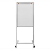 Yazı Tahtası 65X100 Tekerlekli Ayaklı Flipchart, Aparatlı, Laminant Yüzey, Beyaz - Ahşap - Beyaz - Seçenek 1