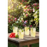 YAZICI 10’lu 400 ML Sert Plastik Kokteyl Bardağı Şeffaf Limonata Meşrubat Davet Nişan Nikah Bardak Set