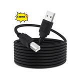 Yazıcı Kablosu Ara Printer USB Bağlantı Bağlama Kablo Network Lazer Hp Canon Brother Kablosu 5 Metre