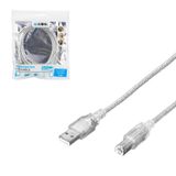 YAZICI KABLOSU USB ŞEFFAF 3MT S-LİNK SL-U2003