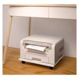 Yazıcı Standı, 4 Tekerlekli Mobil Yazıcı Standı, Yazıcı ve Fotokopi Makinesi için Tekerlekli Ofis Arabası, Beyaz Masa Altı Depolama Rafı, Çok Yönlü Masaüstü Düzenleyici (49x44x6.6cm)