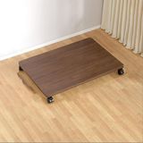 Yazıcı Standı, Tekerlekli Mobil Yazıcı Sehpası - Ceviz Masa Altında Yuvarlanan Raf ve CPU Tutucu (50x35x6,2 cm) Ev Ofis için, Yerden Tasarruflu Tasarım ve Kolay Taşınabilirlik