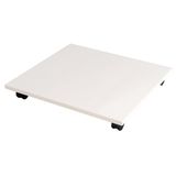Yazıcı Standı, Tekerlekli PC ve Yazıcı Standı Tekerlekli 4 Tekerlekli Ahşap CPU Tutucu Masa Altında Evrensel Kılıf/Yazıcı/Saksı Arabası Ev Ofis Zemin ve Halı Dostu (49x44x6.6cm)