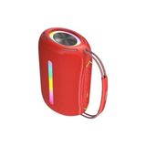 Yazicitekno Taşınabilir Bluetooth Hoparlör Rgb Işıklı Ses Bombası Booms Box 360 - Lacivert - Kırmızı
