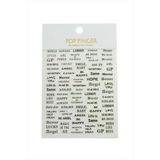 Yazılı Tattoo Dövme Sticker