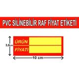 Yazilip-Silinebilir Pvc Market Raf Onu Fiyat Etiketi 50'Li Paket 3,8 X 10 Cm