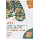 Yazıt Yayınları AYT Türk Dili Ve Edebiyatı Sosyal Bilimler Tamamı Çözümlü 10 Deneme Sınavı