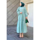 Yazlık Elica Elbise Mint Yeşili - XL