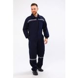 Yazlık Iş Tulumu 16/12 Gabardin Lacivert Boy Tulum Reflektörlü 5 Cepli LACİVERT-3XL