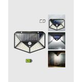Yazline Global 100 LED Güneş Enerjili Bahçe Lambası – Pır Sensörlü, IP65 Su Geçirmez Dış Mekan Aydınlat - Renkli