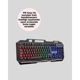Yazline Global Gaming Klavye ve Mouse Seti PG8018 – Dayanıklı Tuşlar, Hızlı Komut - Renkli