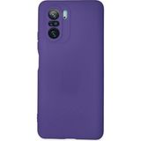 Yazline Global Mey Ithalat® Poco F3 Kılıf Nano Içi Kadife Silikon - Mor