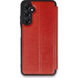 Yazline Global Mey Ithalat® Samsung Galaxy A15 4g Kılıf Flip Cover - Kırmızı