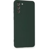 Yazline Global Mey Ithalat® Samsung Galaxy S21 Plus Kılıf Nano Içi Kadife Silikon - Koyu Yeşil