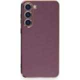 Yazline Global Mey Ithalat® Samsung Galaxy S23 Plus Kılıf Volet Silikon - Mor