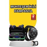 Yazline Global Yeni Nesil Akıllı Saat ve Bluetooth Kulaklık Titreşim Bildirimleri Uyku Takibi - Renkli