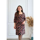 yb yağmur butik Kare Yaka Pazen Elbise