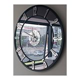 Yc Melonni Gerçek Aynalı Duvar Saati 40 Cm Image Modern Salon Füme
