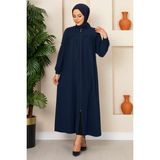 Yc Robalı Genç Tesettür Ferace Lacivert - 2XL