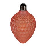YCL 6w Flament Led Ampul Rustik Gün Işığı Kozalak Desen E27 Duy Kırmızı A+kalite