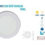 Ycl ASM-1012G 12W Sıvaüstü Yuvarlak Günış Led Panel