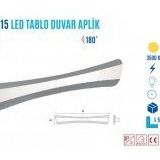 Ycl YDA-615G 15W 52 cm 4000K Yatay Led Duvar Aplik