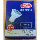 Ycl YSA-107 7 Watt Beyaz Işık GU10 Starter Duy LED Ampül - 10 - 20 W