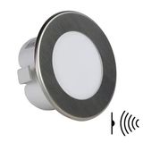 YCL YUVARLAK KROM LED SPOT 1,5W GÜN IŞIĞI RADAR SENSÖRLÜ