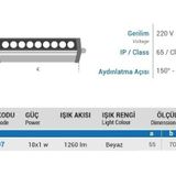 Ycl YW-207B 18x1 W 50 cm Beyaz Wallwasher