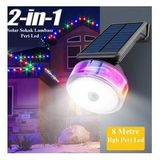 YD-2333 Güneş Enerjili 8 Metre Rgb Peri LED + Hareket Sensörlü Solar Lamba 2in1 Bahçe-Balkon Ledi