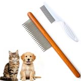 YDDPET Kedi tarağı, köpek tarağı, Kediler, Köpekler ve tavşanlar için Masif Ahşap Pet Tarak Bakım Aracı…