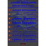 Ydm Reklam 2 ADET ADINIZ SOY ADINIZ MOTOR-ARAÇ-LAPTOP STİCKER KAPLAMA FOLYO KESİM ETİKET