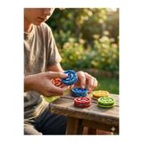 ydn Kıvılcım Çıkaran Beyblade, Renkli Dönen Fidget Spinner Oyuncak 2 Adet Stres Çarkı
