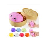 YDNE Squishy Dumpling Sürpriz Kapalı Paket Renkli Sukuşi , Özel Kutulu Büyük Boy 10x10 cm