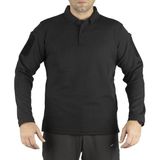 YDS PERFORMANCE POLO T-SHIRT UZUN KOLLU -SİYAH - Siyah - Polyester
