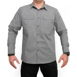 YDS TACTICAL GÖMLEK - Gri Su Tutmaz Pamuk Polyester Outdoor Erkek 3XL Özellikli