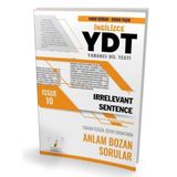 YDT İngilizce Irrelevant Sentence Issue 10 Pelikan Yayınları