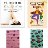 Ye Iç Fit Ol - Alkali Beslen - Yeni Nesil Diyet - Diyet Kitapları Set Defter Hediye