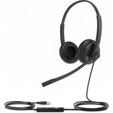 YEALINK UH34, Kablolu, Teams Uyumlu, 3,5mm Jac, USB-A, USB-C, Çift Taraflı, Gürültü Engelleyici, Çağrı Merkezi, Ofis, Toplantı, Microfonlu Kulaklık